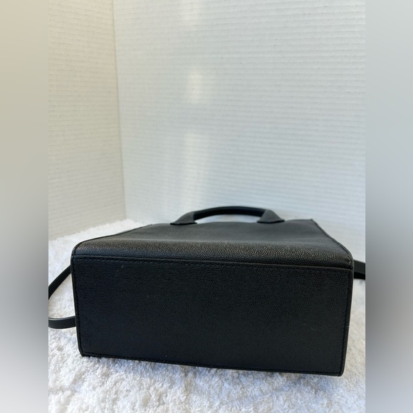 Rebecca Minkoff Megan Mini Tote In Black Pebbled Leather - Picture 8 of 10